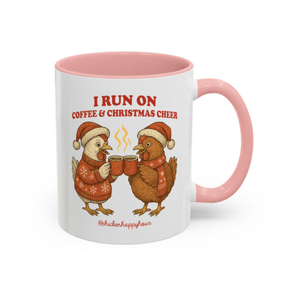 I Run on Coffee & Christmas Cheer Coffee Mug