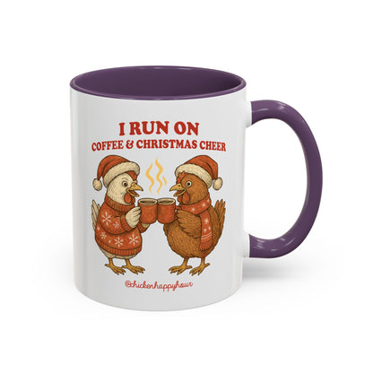 I Run on Coffee & Christmas Cheer Coffee Mug