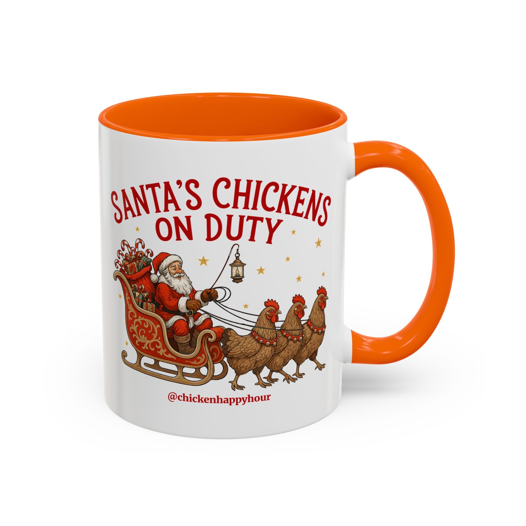 Santa’s Chickens on Duty Coffee Mug