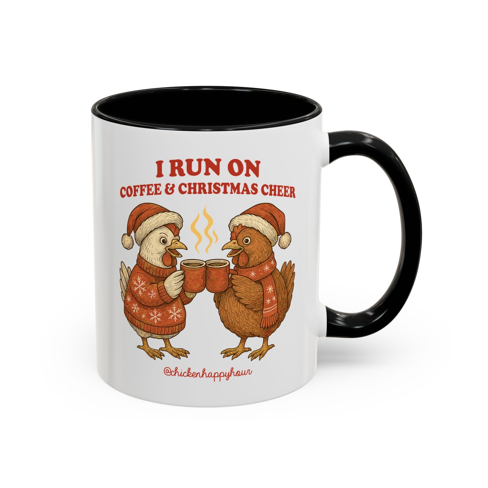 I Run on Coffee & Christmas Cheer Coffee Mug