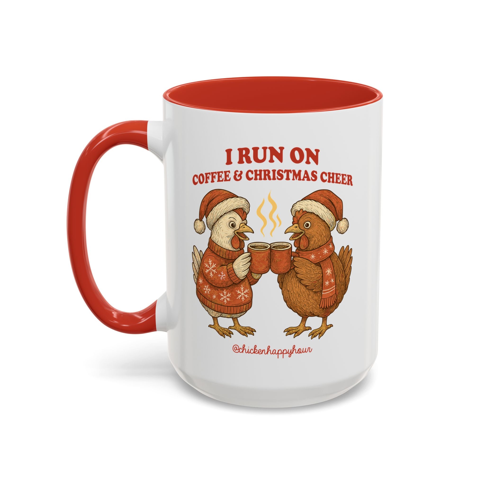 I Run on Coffee & Christmas Cheer Coffee Mug