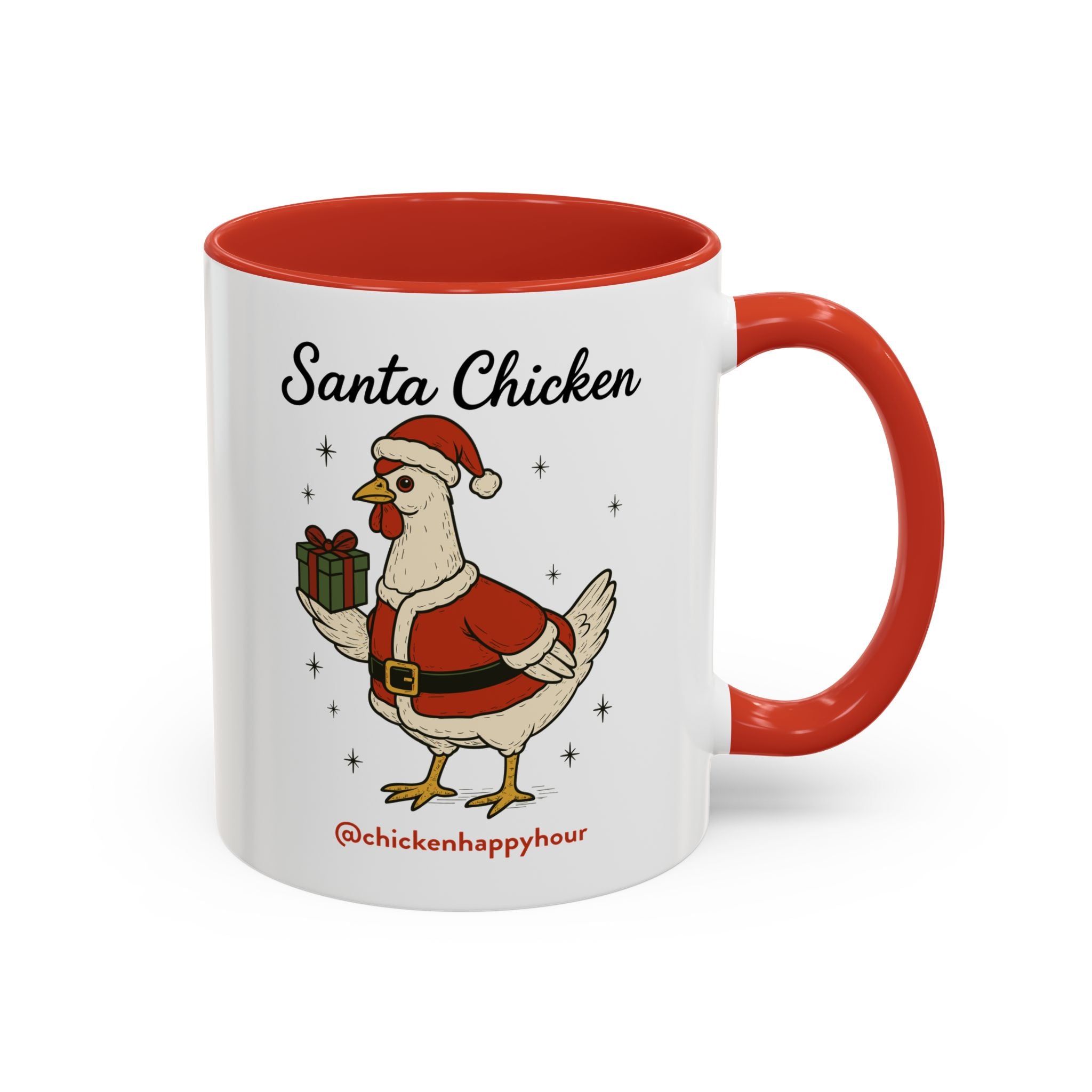 Santa Chicken Coffee Mug