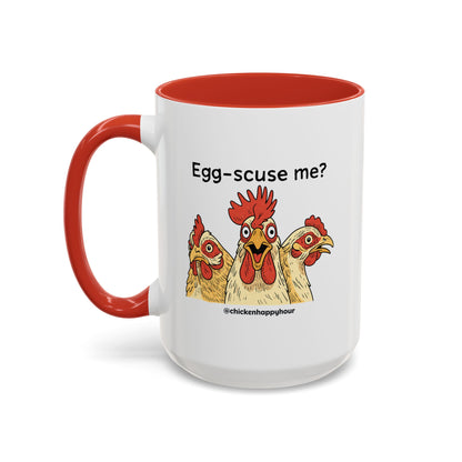 Egg-Scuse Me Coffee Mug