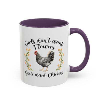 Girls Want Chickens Coffee Mug