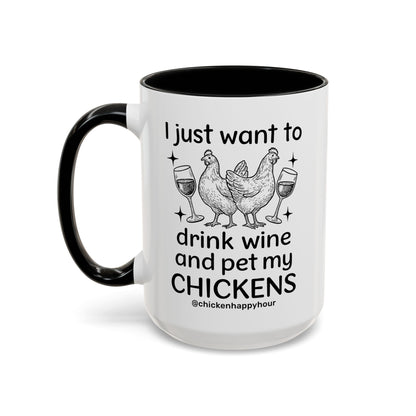 Wine and Chickens Coffee Mug