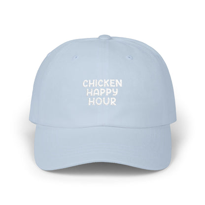 CHICKEN HAPPY HOUR V3 Silver Dad Cap