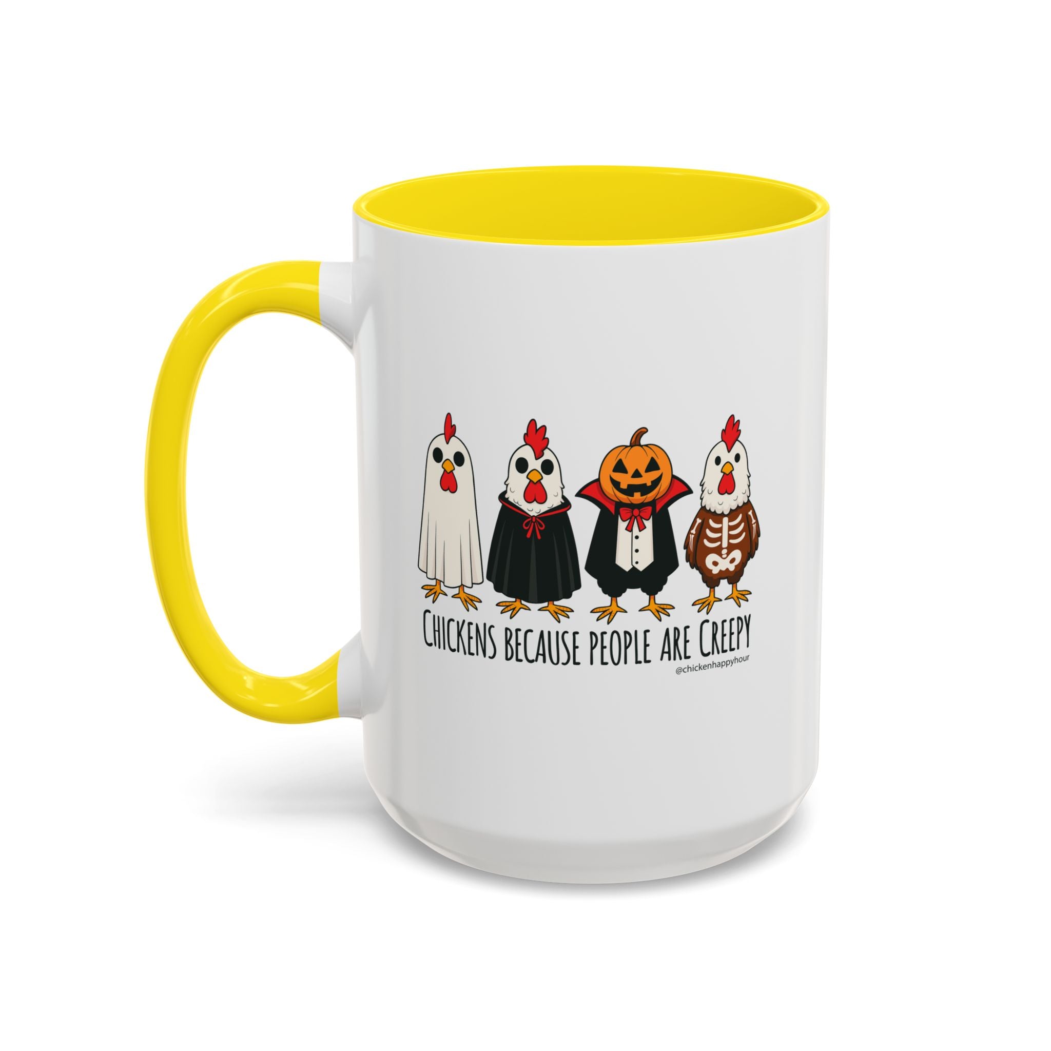 Chickens Because People Are Creepy Coffee Mug