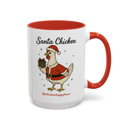 Santa Chicken Coffee Mug