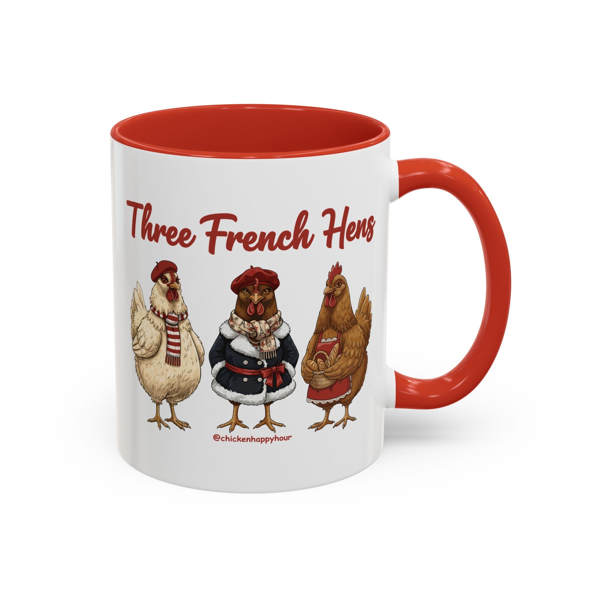 Three French Hens Coffee Mug