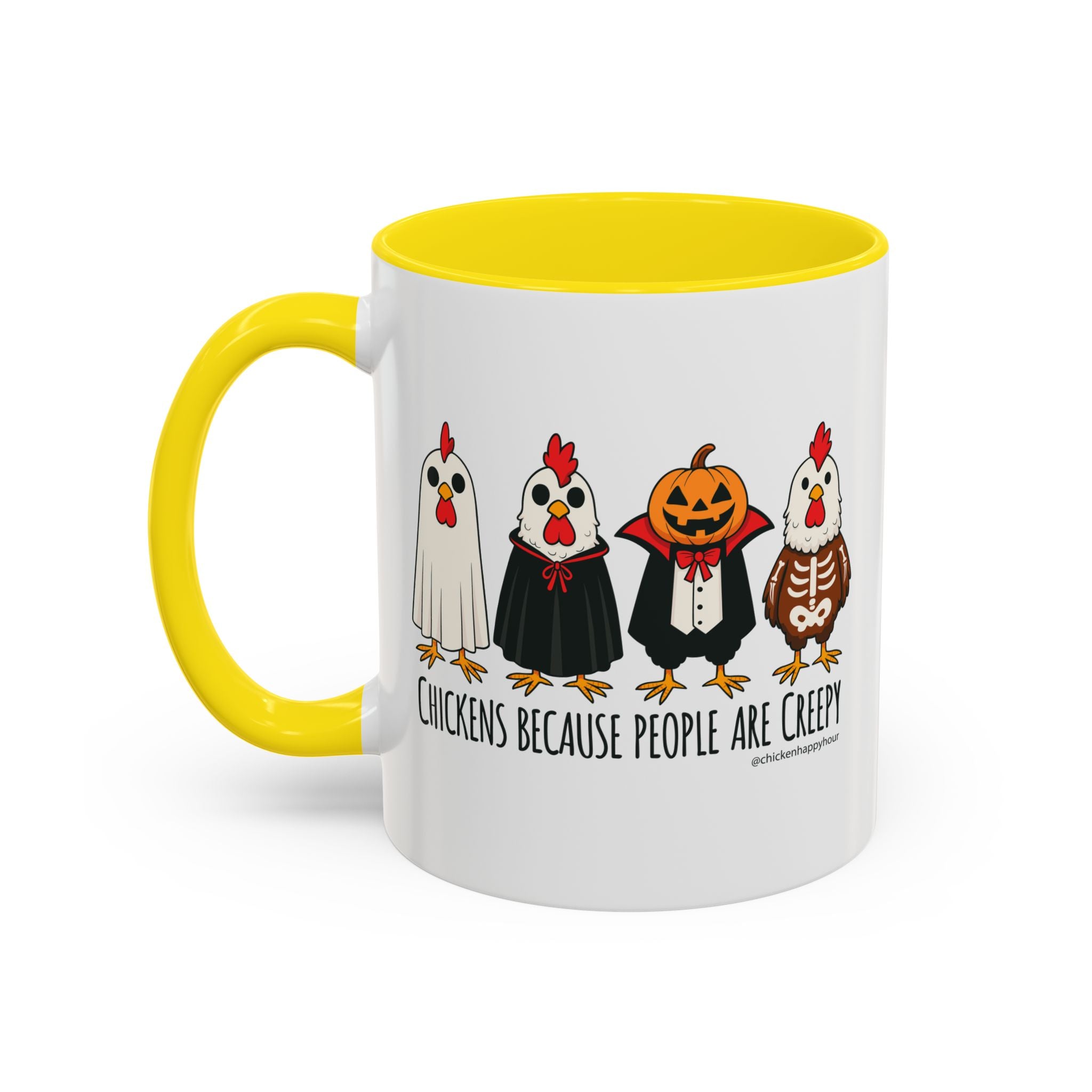 Chickens Because People Are Creepy Coffee Mug