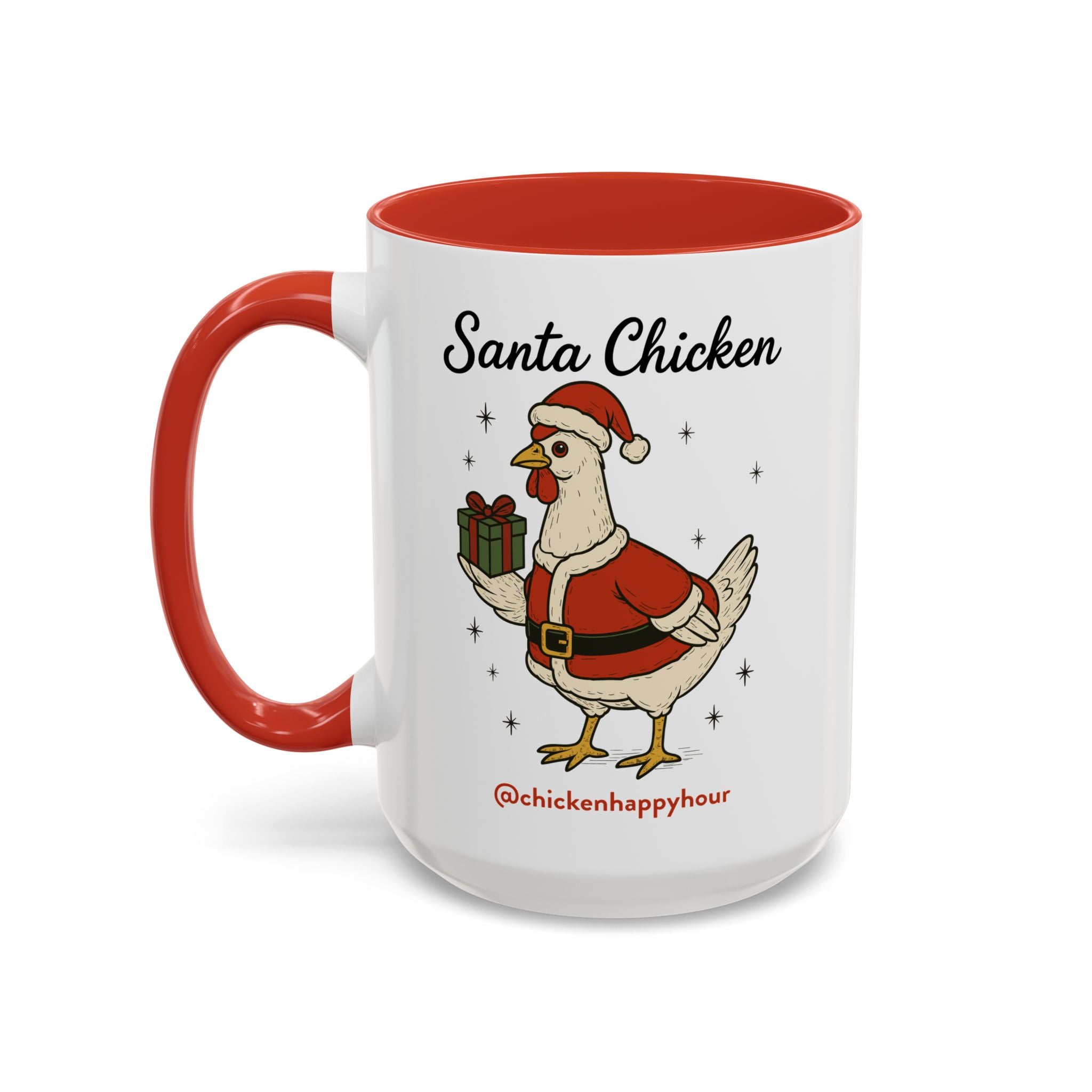 Santa Chicken Coffee Mug