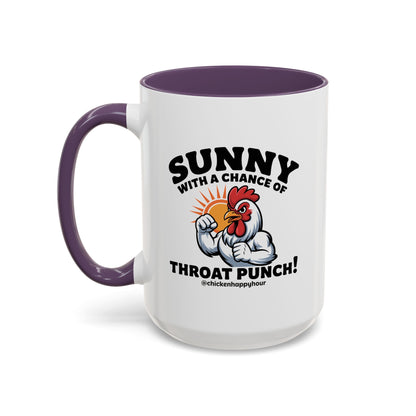 Sunny with a Chance of Throat Punch Coffee Mug