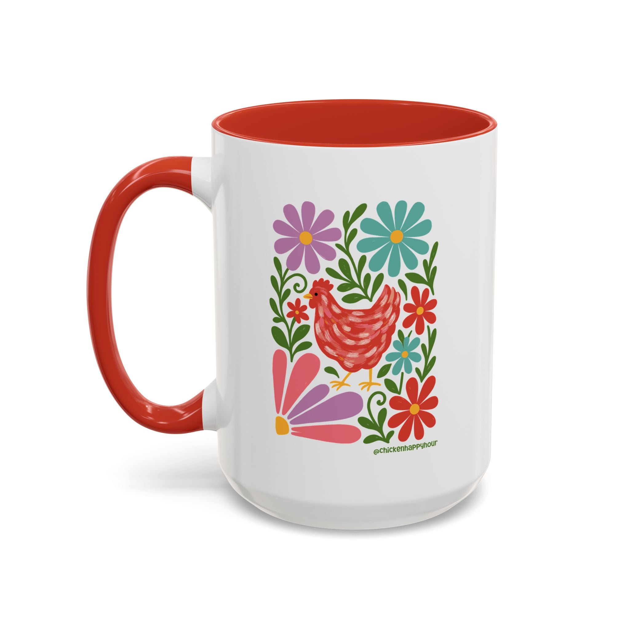 Chicken Blooms Coffee Mug