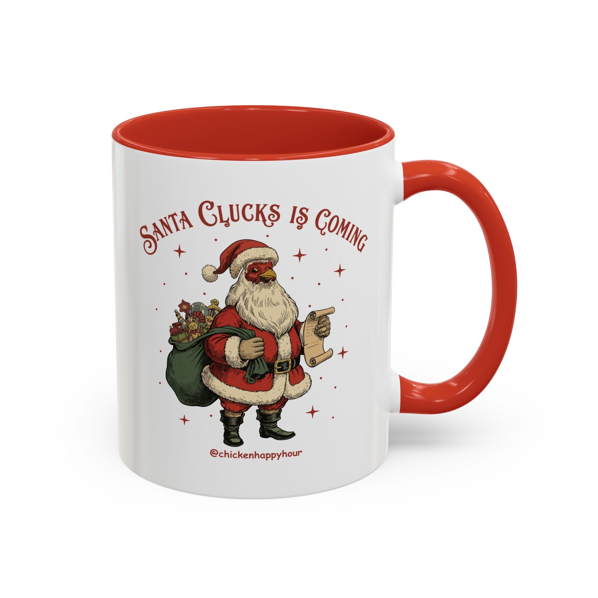Santa Clucks Is Coming Coffee Mug