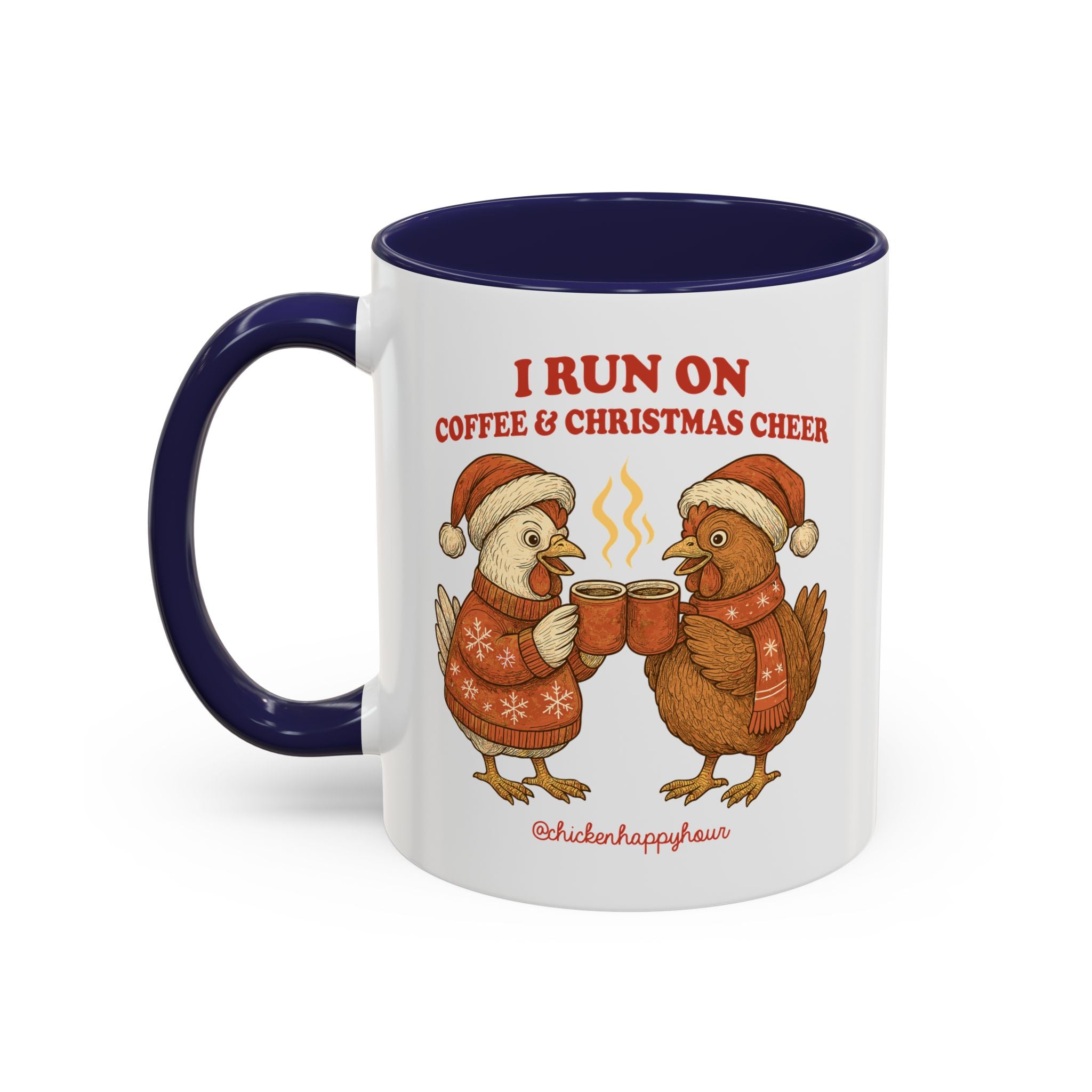 I Run on Coffee & Christmas Cheer Coffee Mug