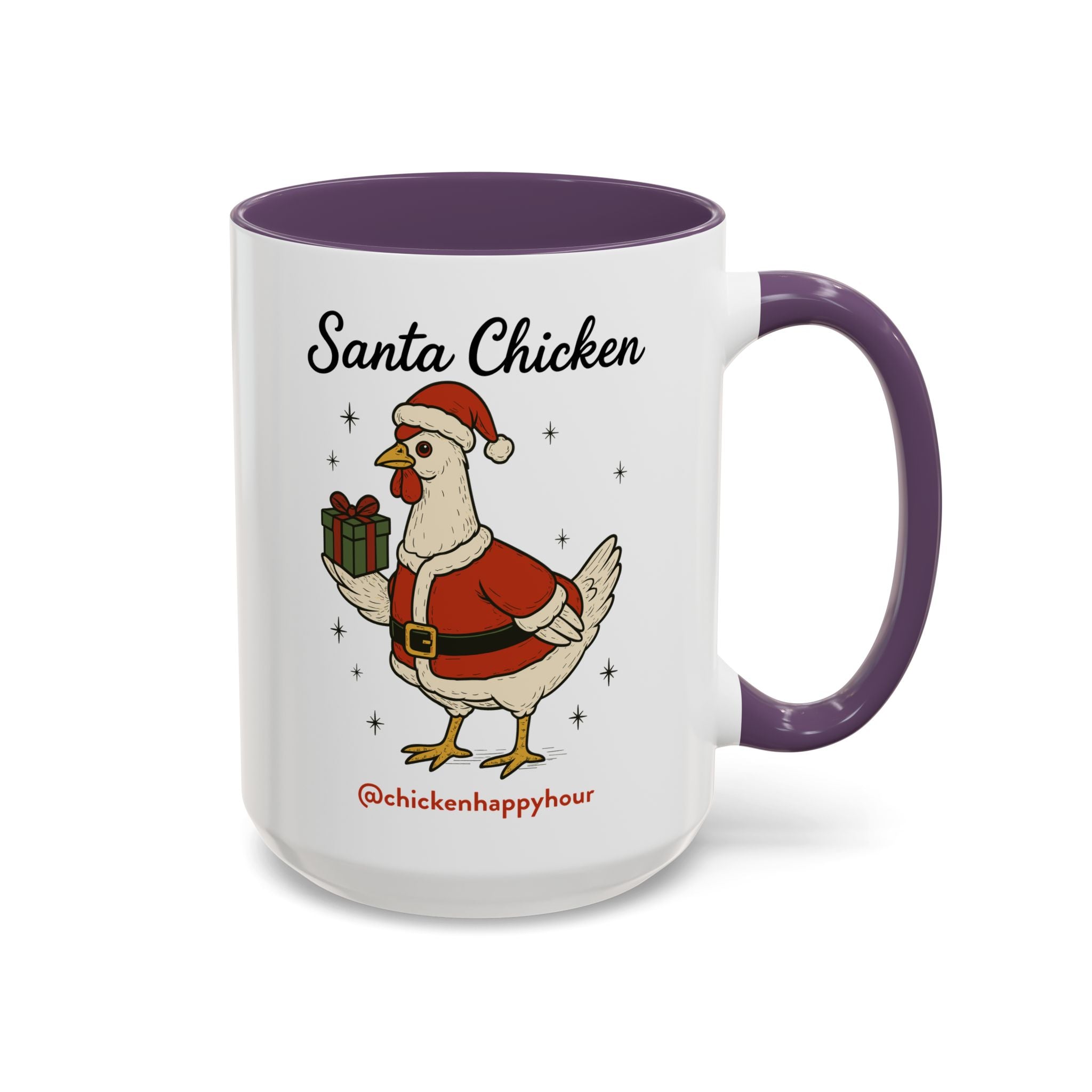 Santa Chicken Coffee Mug