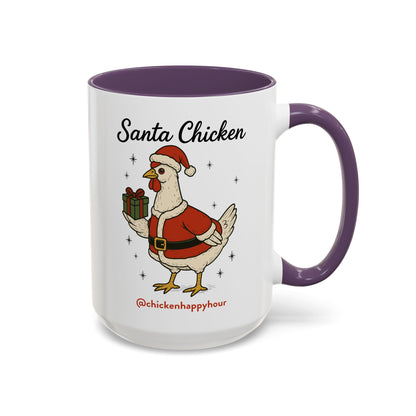 Santa Chicken Coffee Mug