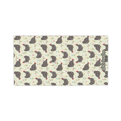 CHICKEN WITH FLOWER 2 Beach Towel