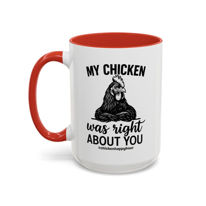 My Chicken was Right About You Coffee Mug