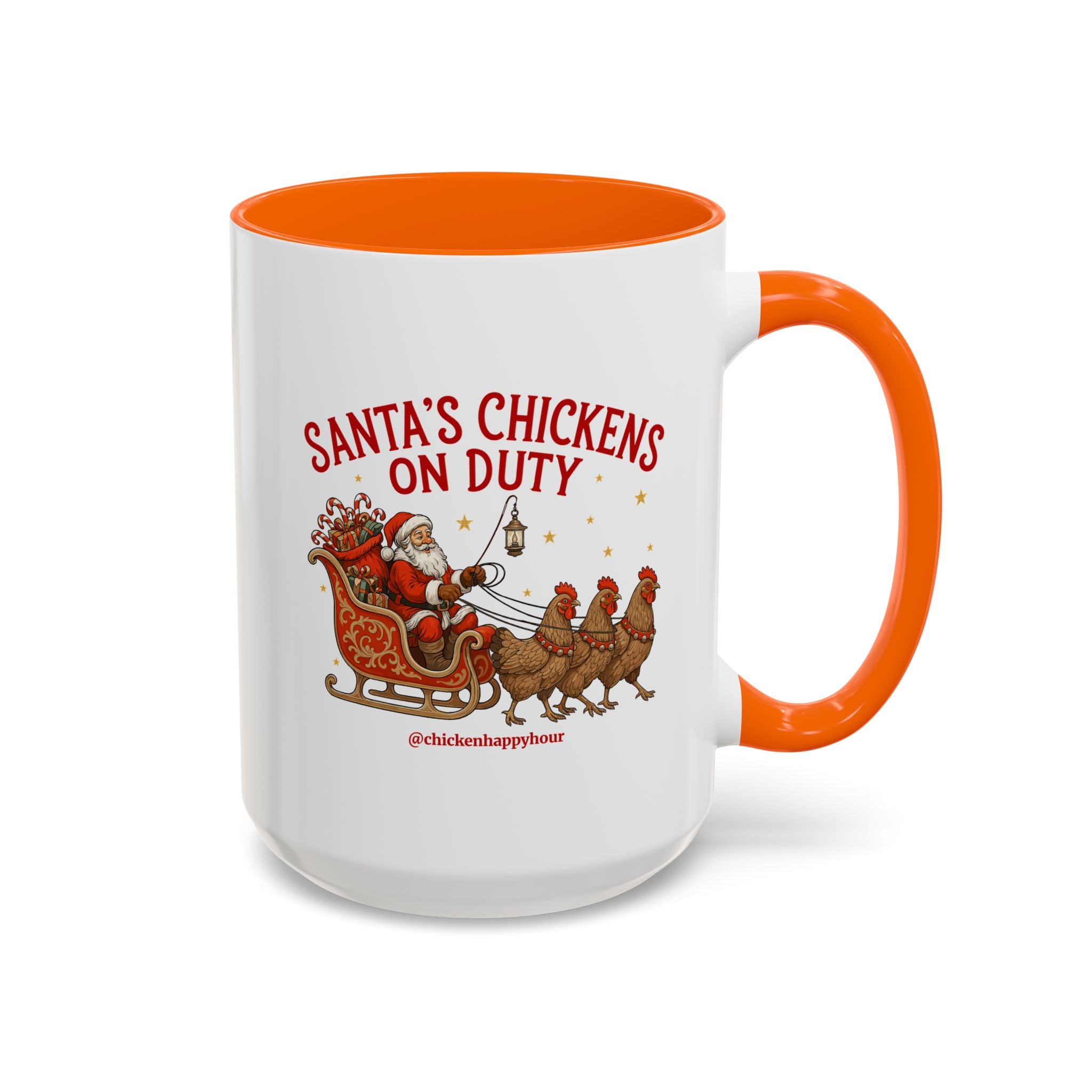 Santa’s Chickens on Duty Coffee Mug