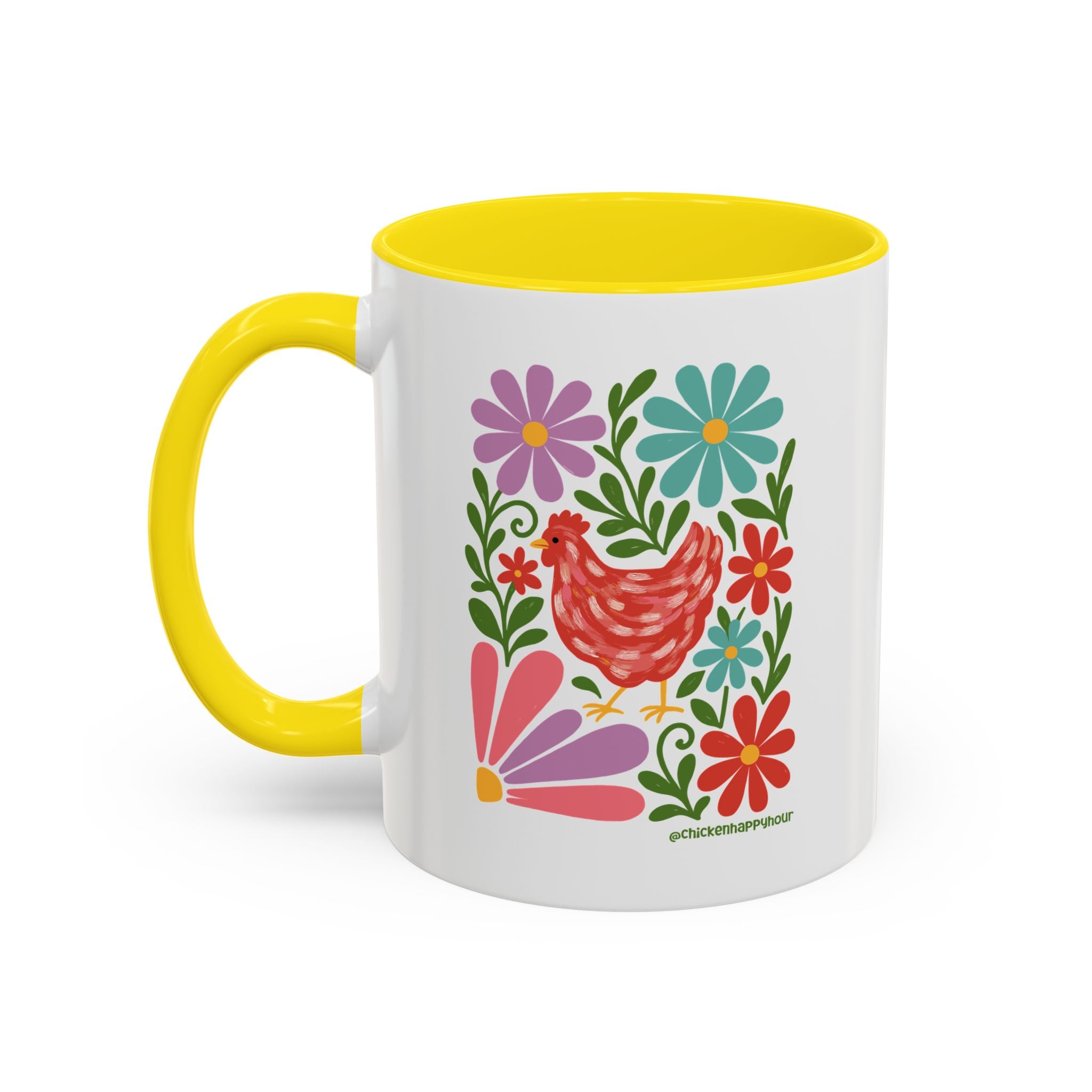 Chicken Blooms Coffee Mug