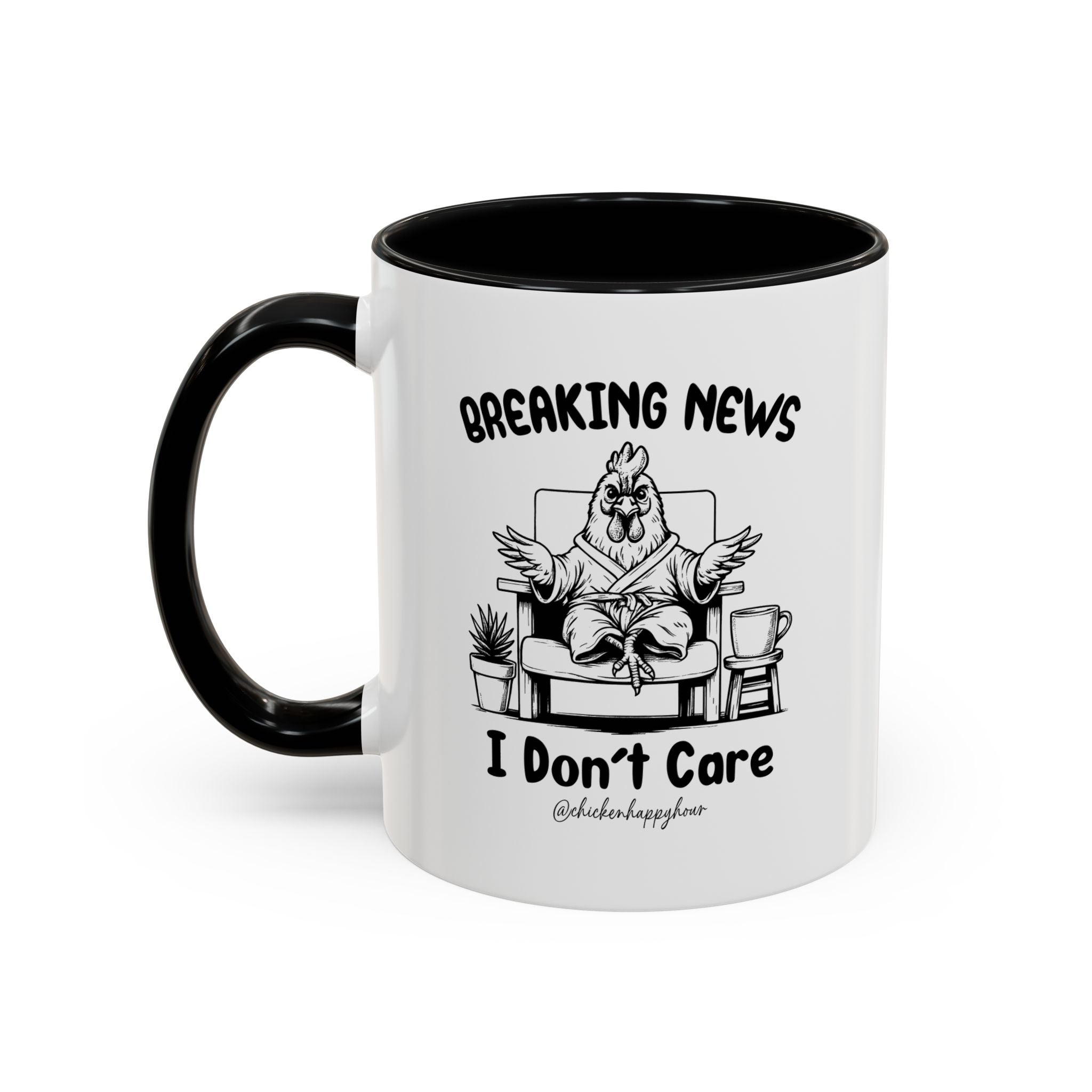 Breaking News I Don't Care Coffee Mug