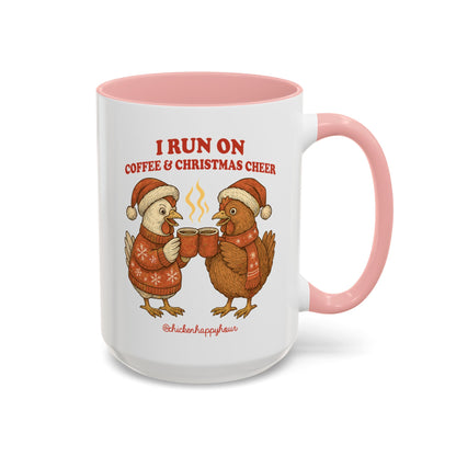 I Run on Coffee & Christmas Cheer Coffee Mug