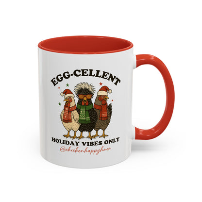 Egg-Cellent Holiday Vibes Only Coffee Mug