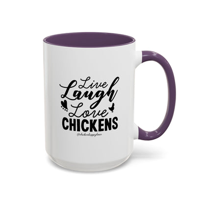 Live Laugh Love Chickens Coffee Mug