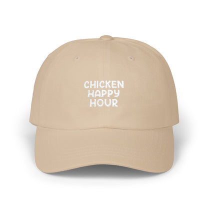 CHICKEN HAPPY HOUR V3 Silver Dad Cap