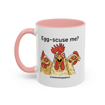 Egg-Scuse Me Coffee Mug