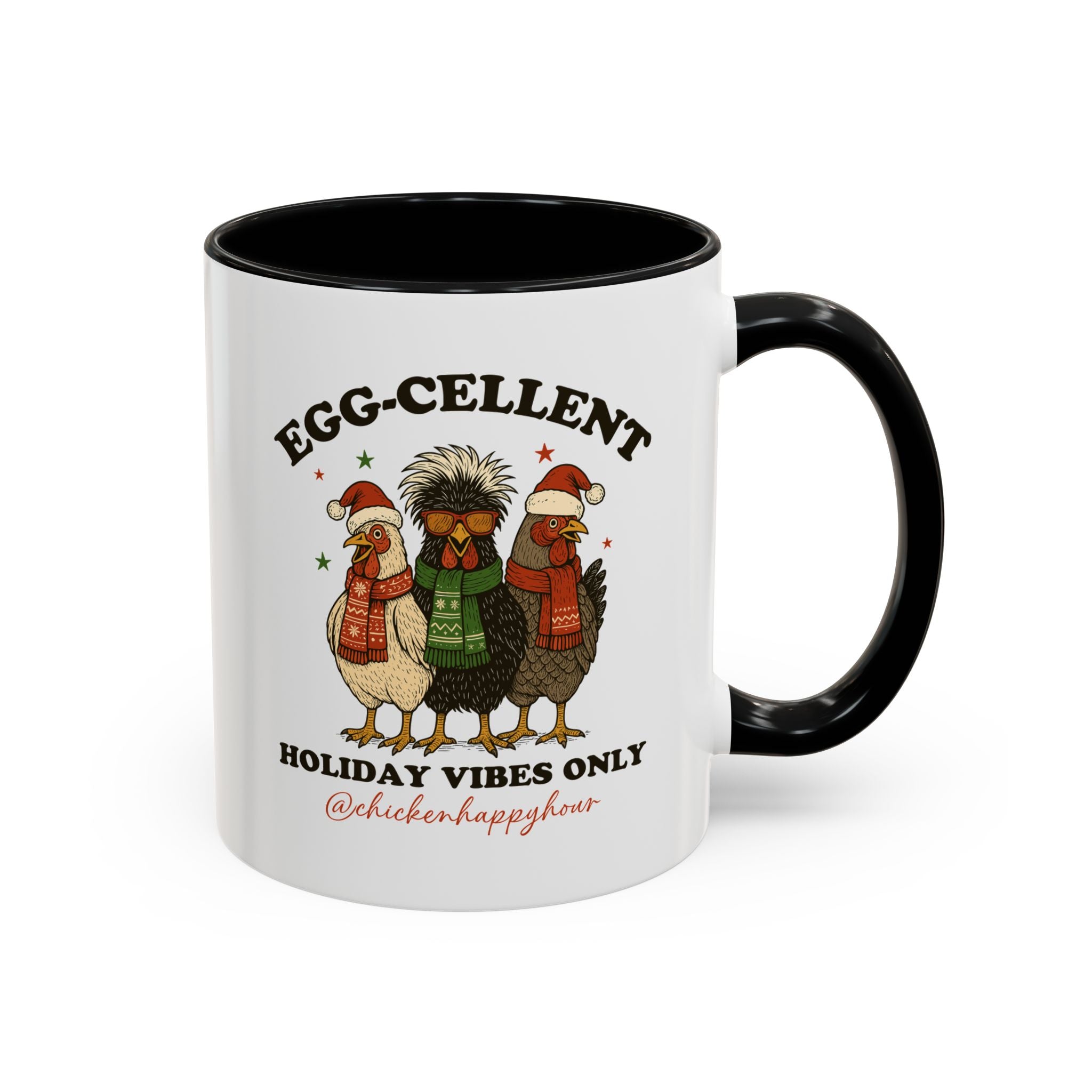 Egg-Cellent Holiday Vibes Only Coffee Mug