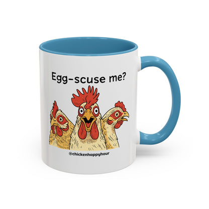 Egg-Scuse Me Coffee Mug