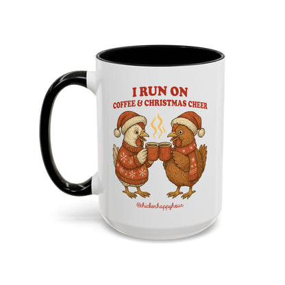 I Run on Coffee & Christmas Cheer Coffee Mug