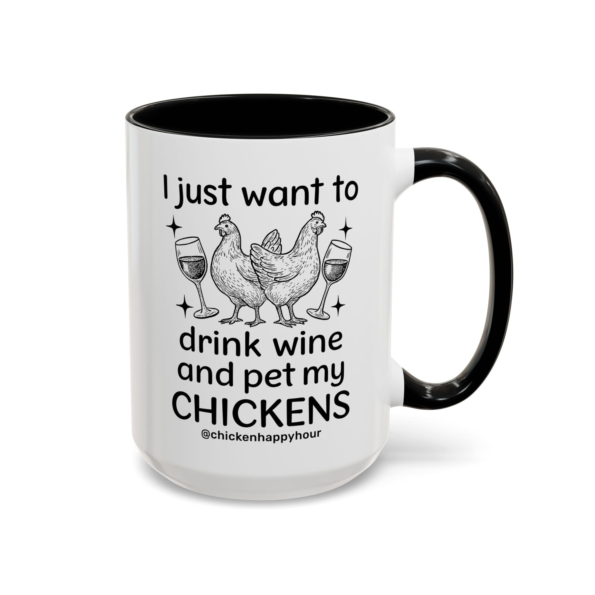 Wine and Chickens Coffee Mug