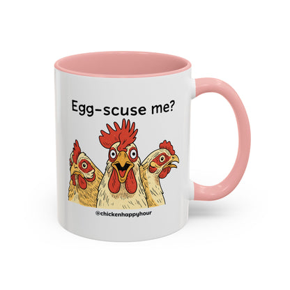 Egg-Scuse Me Coffee Mug