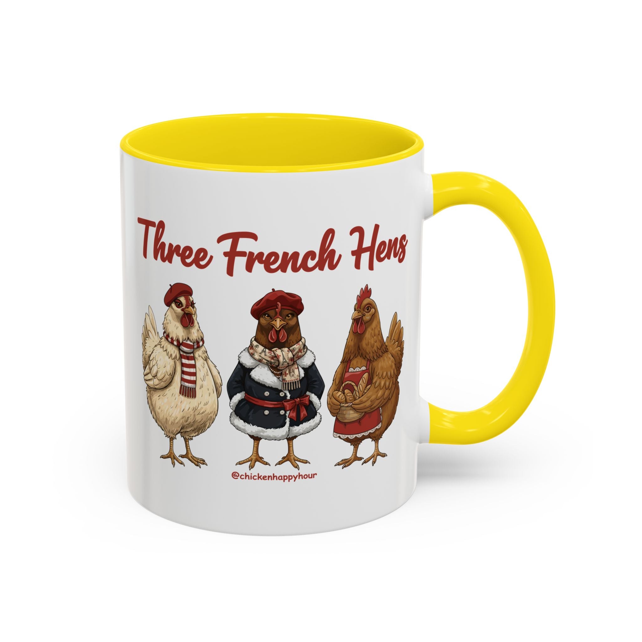 Three French Hens Coffee Mug