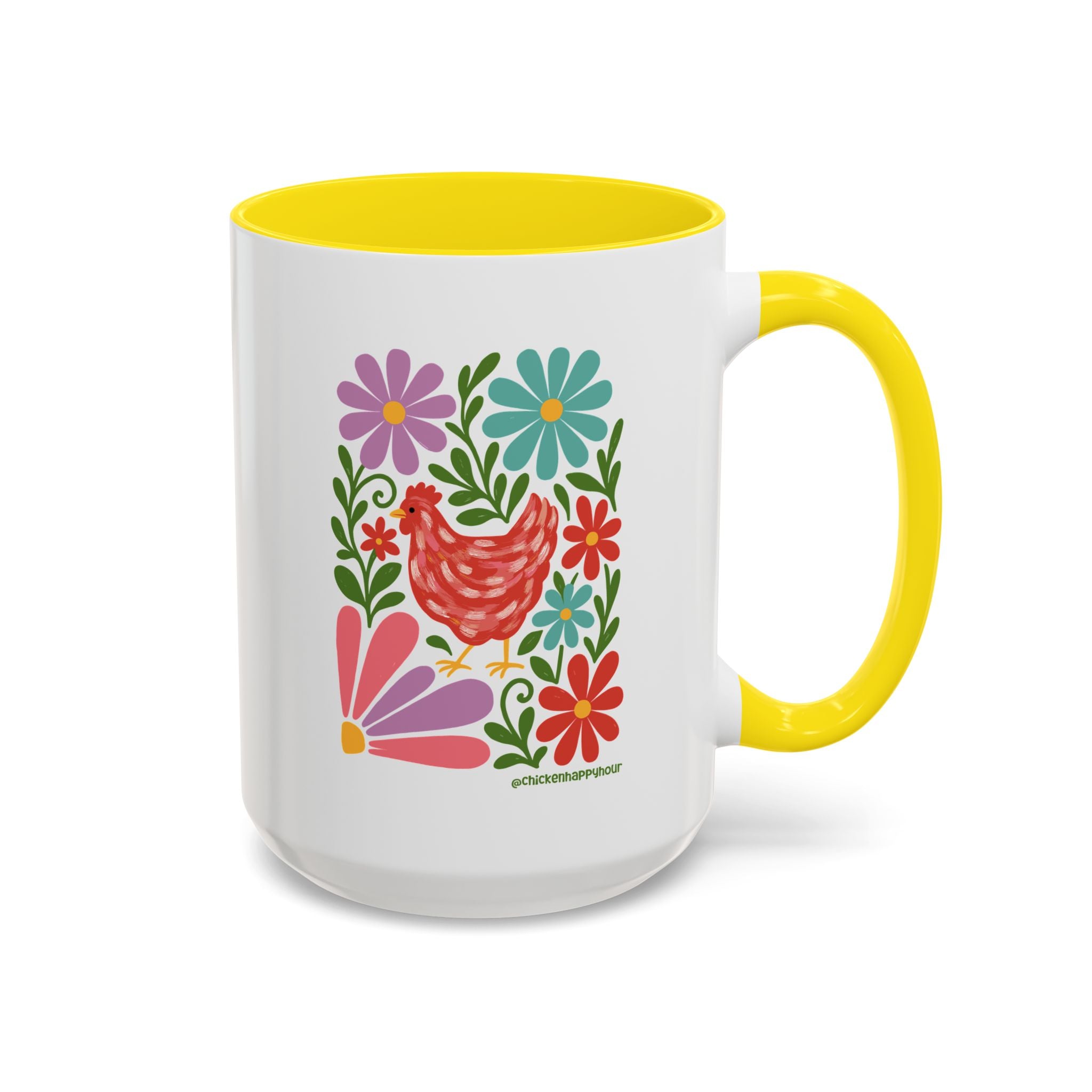Chicken Blooms Coffee Mug