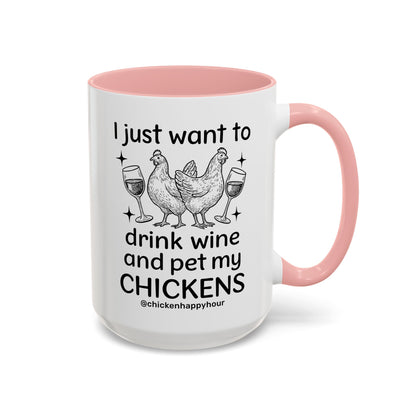 Wine and Chickens Coffee Mug
