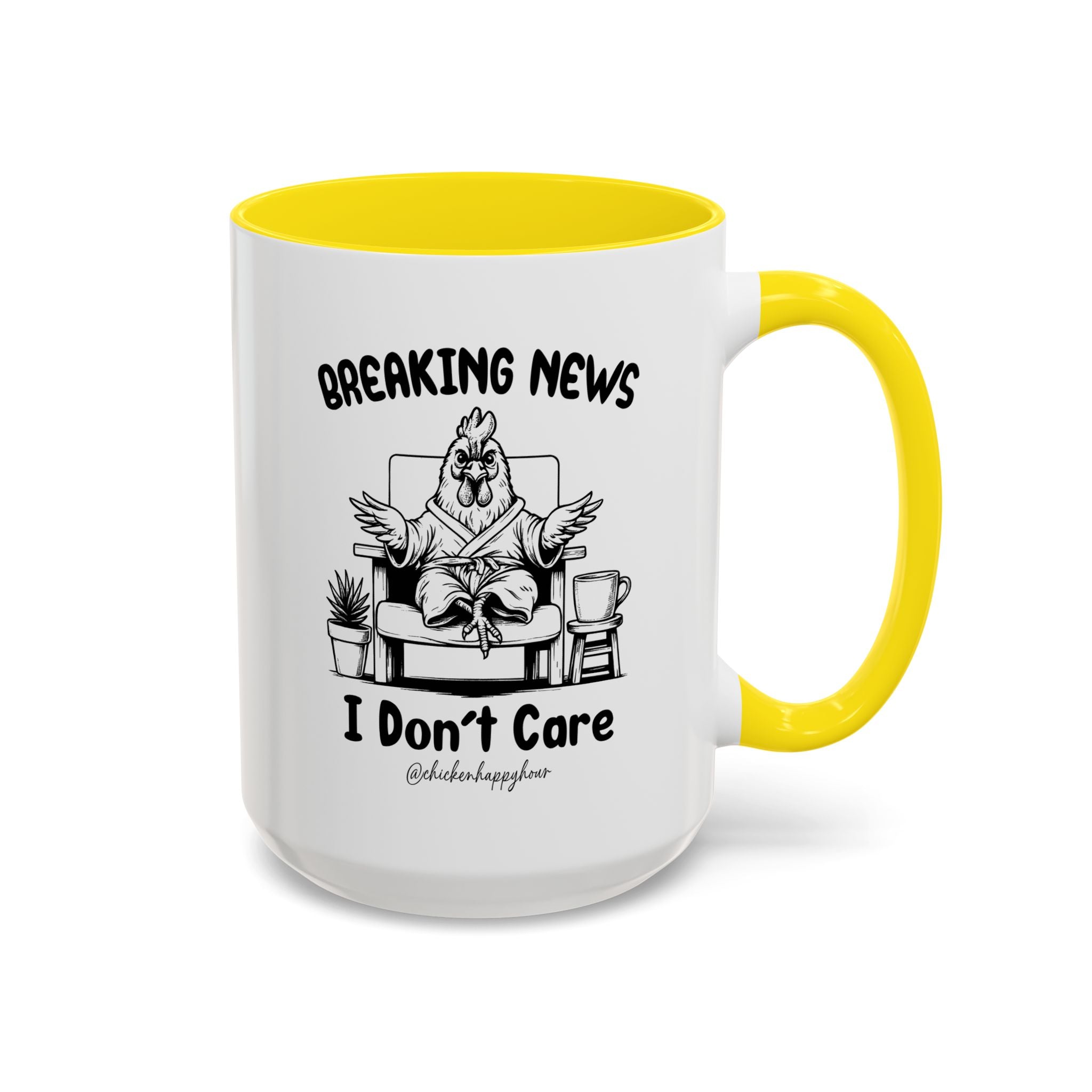 Breaking News I Don't Care Coffee Mug