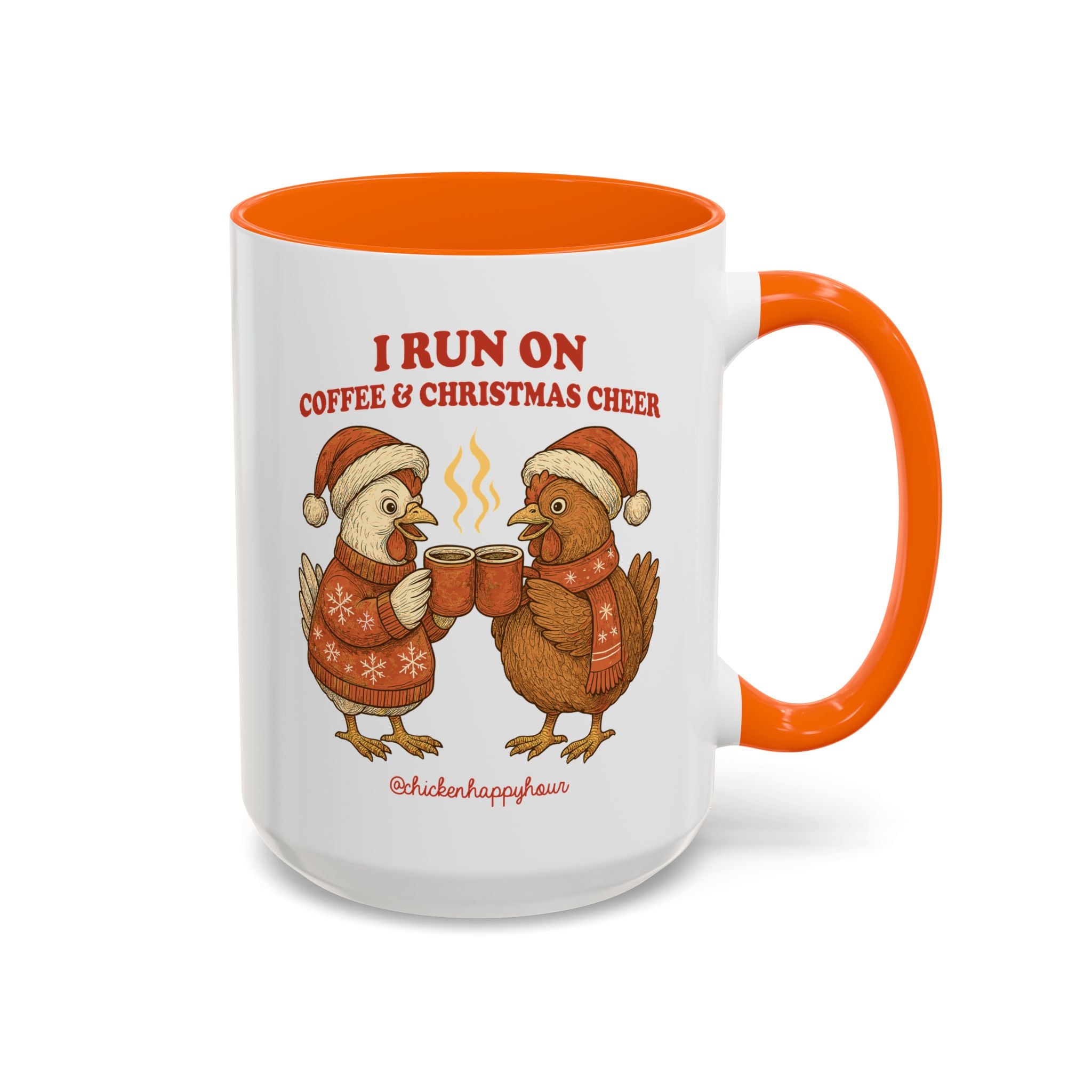 I Run on Coffee & Christmas Cheer Coffee Mug