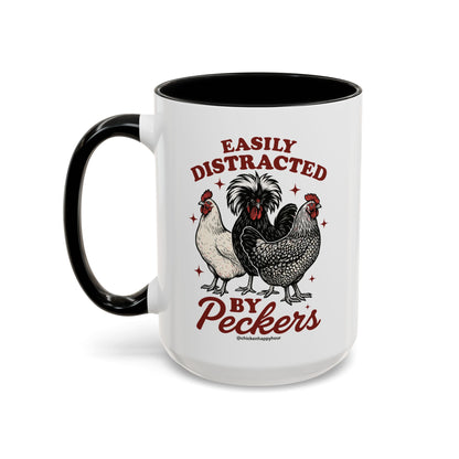 Easily Distracted By Peckers Coffee Mug