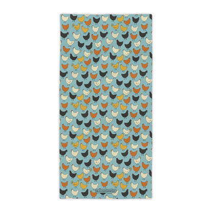 Chicken Pattern 2 Beach Towel