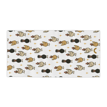 OOPS! I GOT ANOTHER CHICKEN Beach Towel