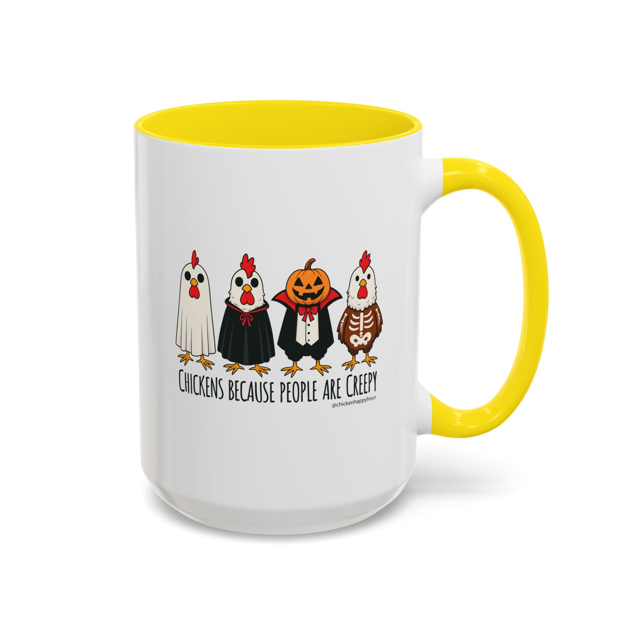 Chickens Because People Are Creepy Coffee Mug