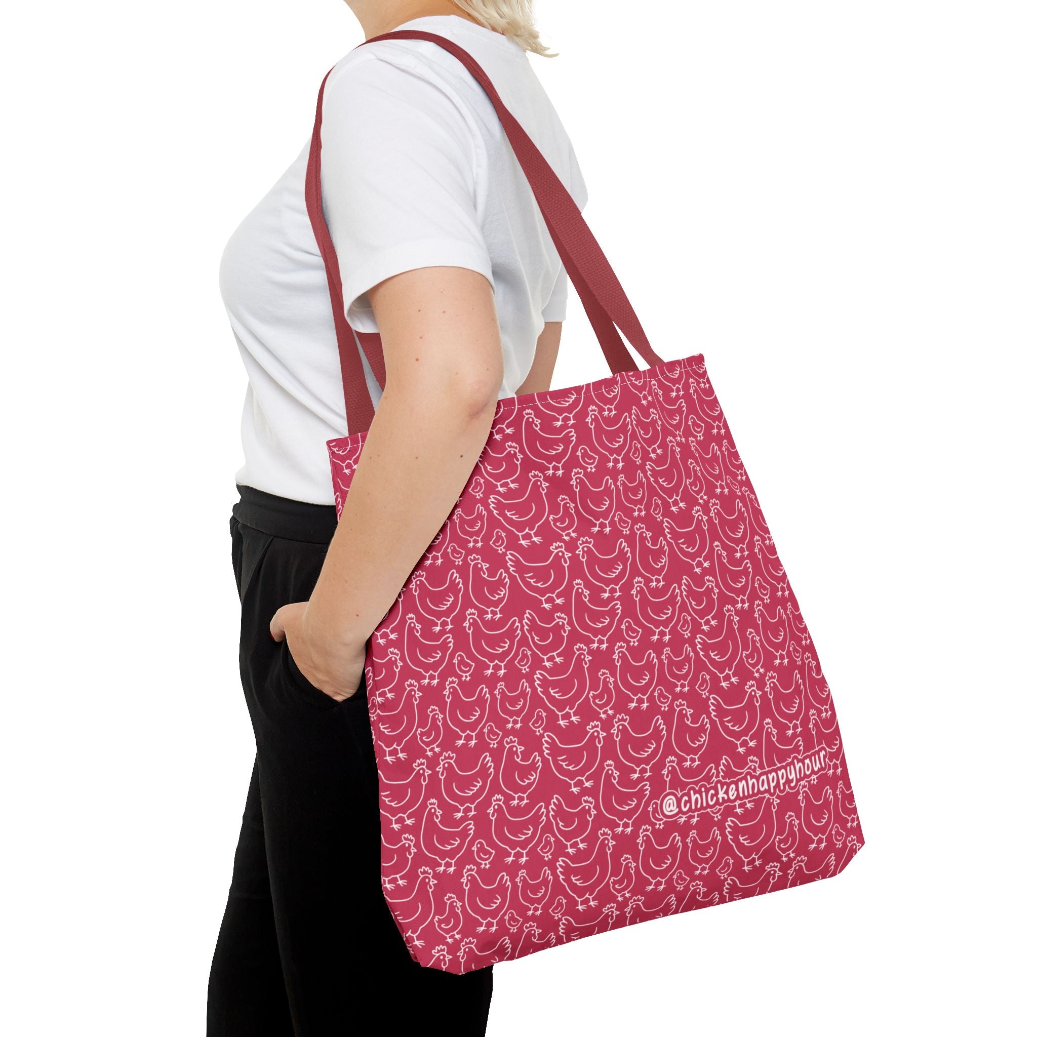 Chickens Pattern Tote Bag