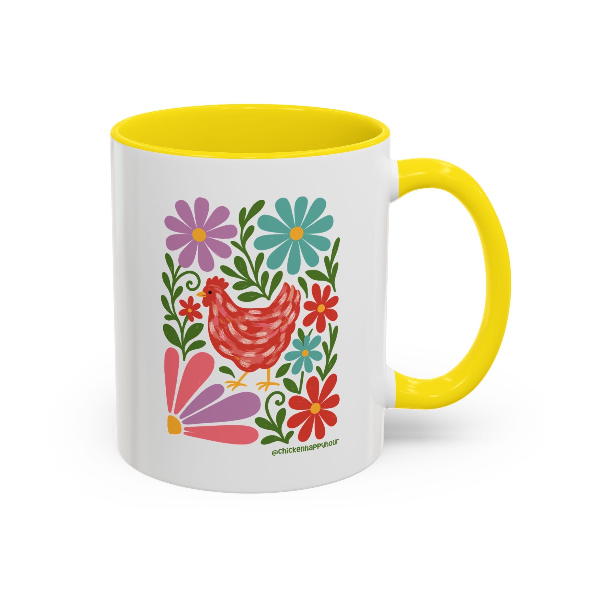 Chicken Blooms Coffee Mug