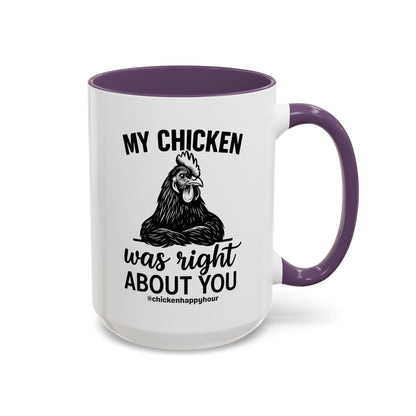 My Chicken was Right About You Coffee Mug