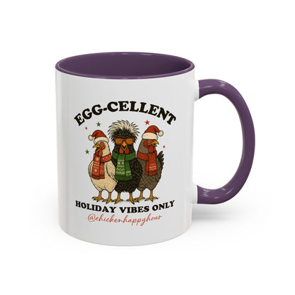 Egg-Cellent Holiday Vibes Only Coffee Mug