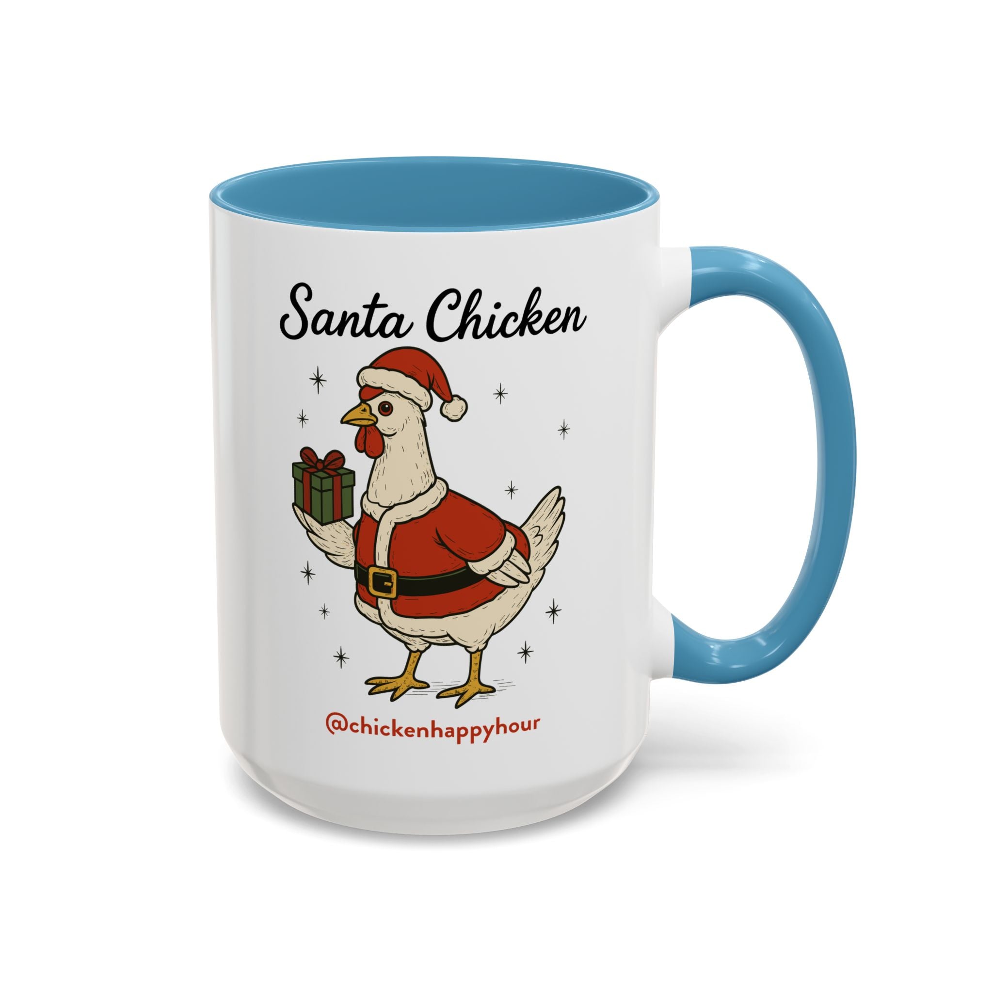 Santa Chicken Coffee Mug